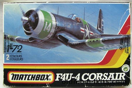 Matchbox 1/72 F4U-4 Corsair - US Marines VMFT-20 or VMF-211, 40014 plastic model kit